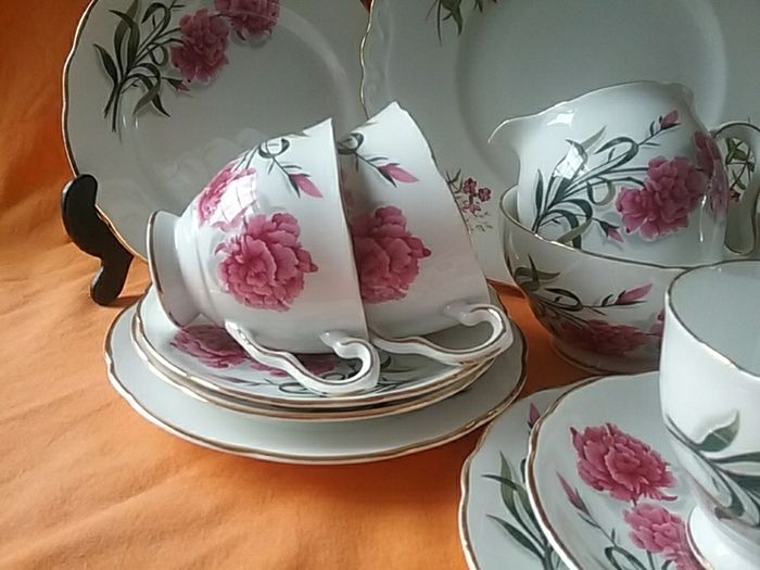 Royal Stafford Peony Rose ChinaTeaset