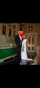 Greta Constantine Wedding Dress with Cape