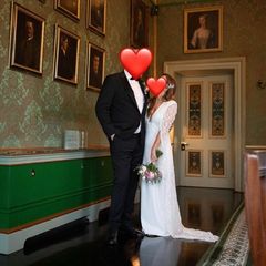 Greta Constantine Wedding Dress with Cape
