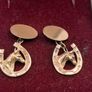 Vintage equestrian 9 ct gold cufflinks Image 4