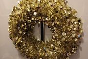 Christmas gold Christmas wreath