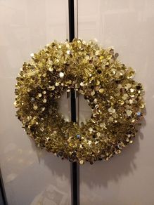 Christmas gold Christmas wreath
