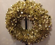 Christmas gold Christmas wreath