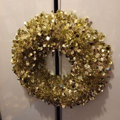 Christmas gold Christmas wreath