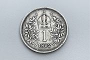 Austria 1 Corona 1892 - Francis Joseph I (Very Rare)