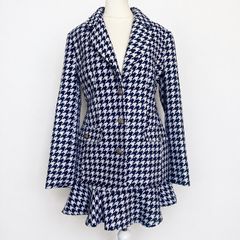 Savida Houndstooth Blazer and Skirt Matching Set, Size S, New