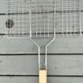 2 BBQ Grill Baskets + BBQ Tongs Image 2