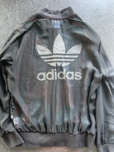 Adidas X Rita Ora O Ray Skeleton Zip Up Track Jacket Semi Transparent USED UK 10