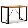 Dining Table Solid Rough Mango Wood 120 cm Image 4