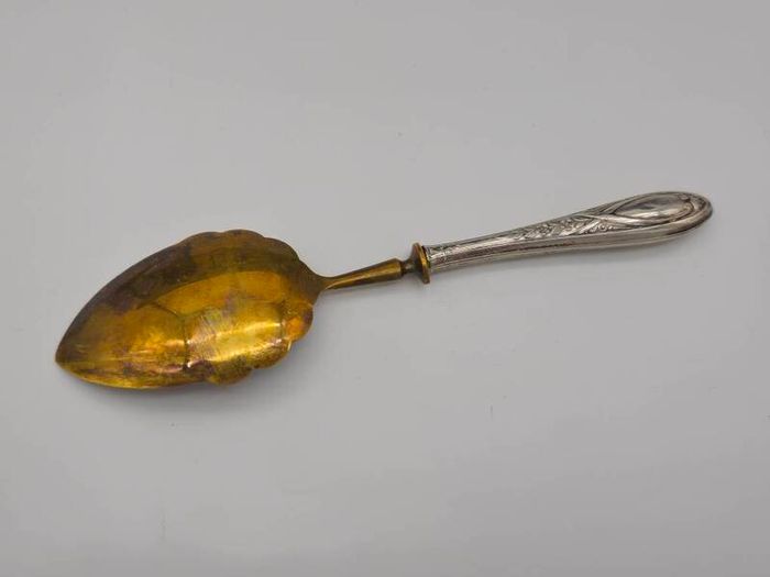 Antique 1800s Silver 800 Dessert Spoon Swiss