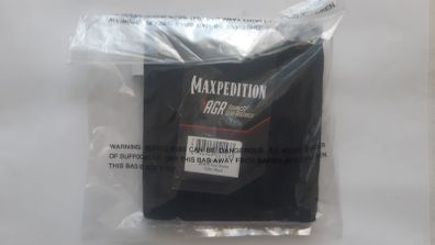 Maxpedition AGR Bi Fold Wallet Slim Mens Hex Ripstop Nylon Money Pocket Black