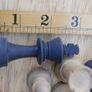 Vintage Wood  Chess Pieces In Box 70s vintage in very good condition Image 7
