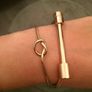 Gold Shackle Bracelet Image 4