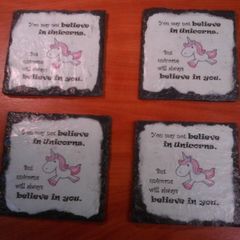Unicorn coasters
