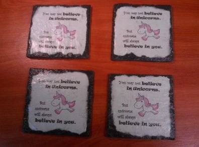 Unicorn coasters