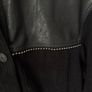 ZARA Black Cord Faux Leather Detail Shirt Jacket With Pockets Size Xs! Image 6