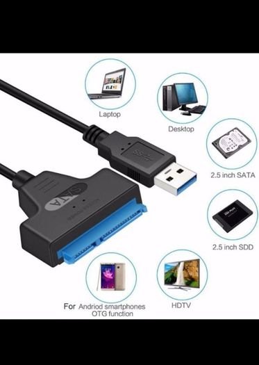 USB SATA 3 Cable Sata To USB 3.0 Adapter UP To 6 Gbps Support 2.5Inch External SSD HDD Hard Drive 22 Pin Sata III A25 2.0