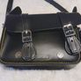 Dr. Martens Black Leather 7" Crossbody Satchel Bag Image 6