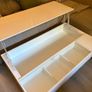 White Lift-Top Coffee Table with Storage Image 4