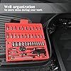 EGOFINE 46 Pieces 1/4" Drive Socket Set&Tool Sets, Ratchet Wrench Set with Bit Socket Set Metric and Extension Bar for DIY, Car Repair and Household with Storage Case
