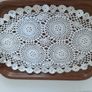 vintage retro tray with large doilies +2 small Image 3