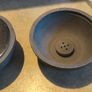 A cast with marble insert  4-in-1  paper wight ,candle holder, tea light holder, and A incense holder designed ball. Image 4