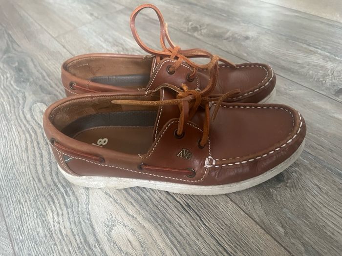 AV8 deck shoes brown leather 4/37