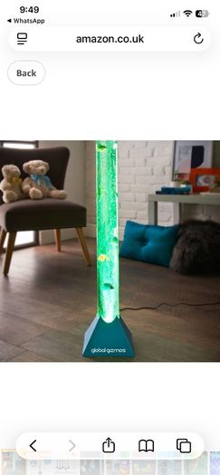 Global Gizmos Fish Sea Creature Bubble Sensory Lamp 90cmTall