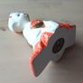 Japanese Ceramic Porcelain Geisha Doll in Traditional Kimono Ornament Image 4