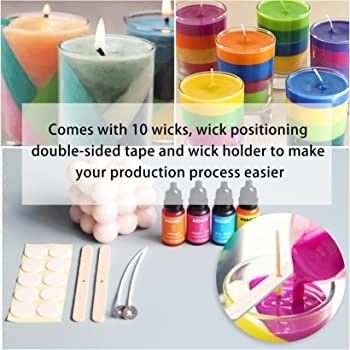 30 Colors Liquid Candle Dye Kit, DIY Candle Making Kit, Concentrated Liquid Oil-based Candle Dye, for Beeswax, Palm Wax, Gel Wax, Paraffin, Soy Wax, Coconut Wax, Candle Colour Dye - 10ml (FREE SHIPPING)