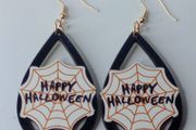 Happy Halloween Waterdrop Earrings