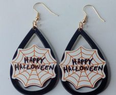 Happy Halloween Waterdrop Earrings
