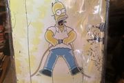 Simpsons metal wall signs