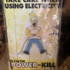 Simpsons metal wall signs