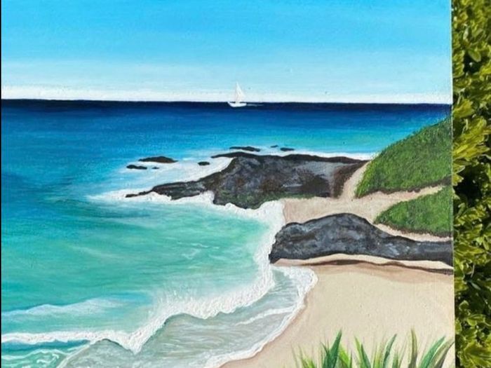 Handpainted Seascape