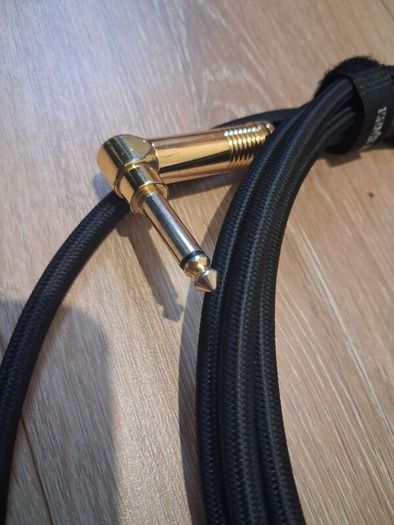 Ernie Ball 3m Gold Plated Braided Instrument Cable