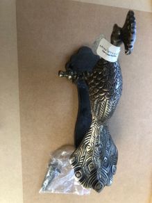 Door Knob Bronze Colour Iron Dimensions 7.5"H, 3"W 3.5" projectionBird