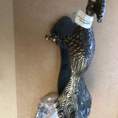 Door Knob Bronze Colour Iron Dimensions 7.5"H, 3"W 3.5" projectionBird