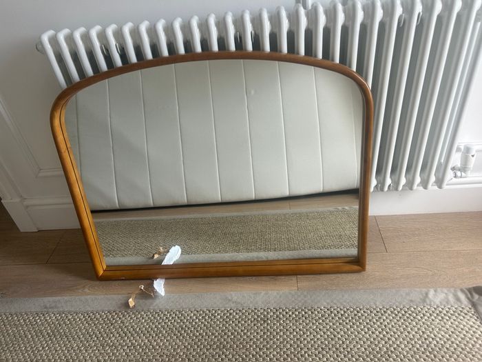M&S arched wooden mirror