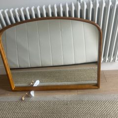 M&S arched wooden mirror