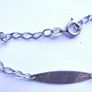 Vintage Silver Silver 925 ID Bar Chain Bracelet length 7,5" - 1,9g Image 7