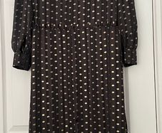 Other Stories Black & Gold Polka Dot Ruffle Midi Dress - EU 38