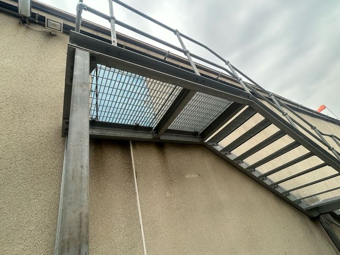 Fully Galvaised fire escape stair case