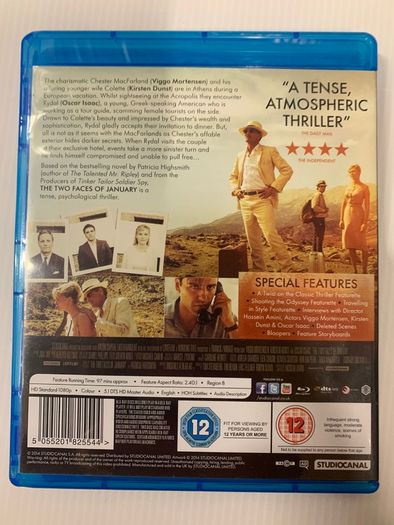 The Two Faces Of January [2014] Viggo Mortensen, Kirsten Dunst & Oscar Isaac [Blu-ray Movie]