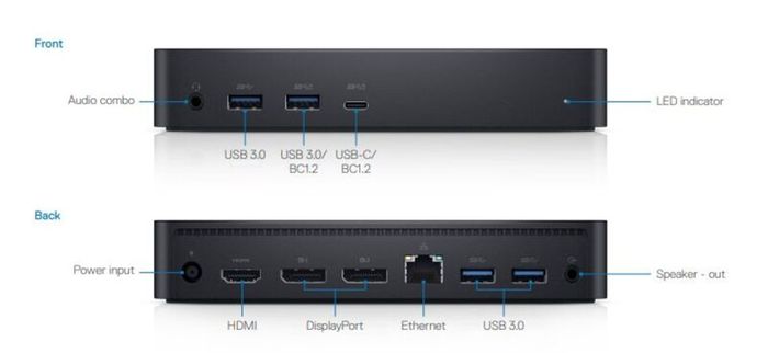 Dell D6000 Docking Station (with 130w AC Adapter)