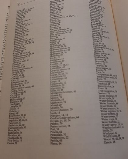 vintage science school book from 60's