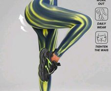 Seamless tie dye sports leggings, size 10
