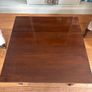 solid dark wood coffee table Image 4