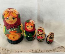Matryoshka, wooden doll,