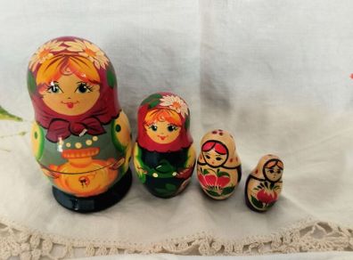 Matryoshka, wooden doll,